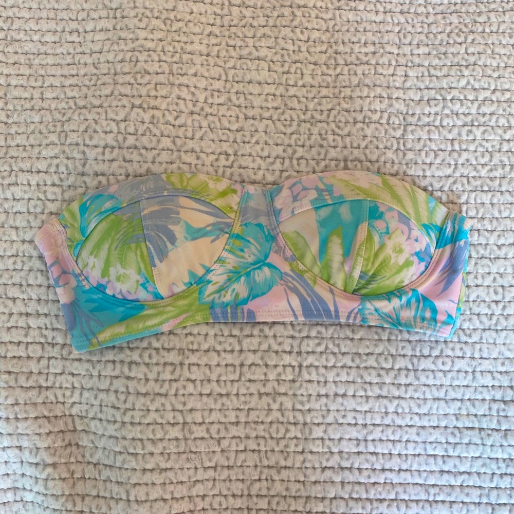 Forever 21 bandeau bustier swim top